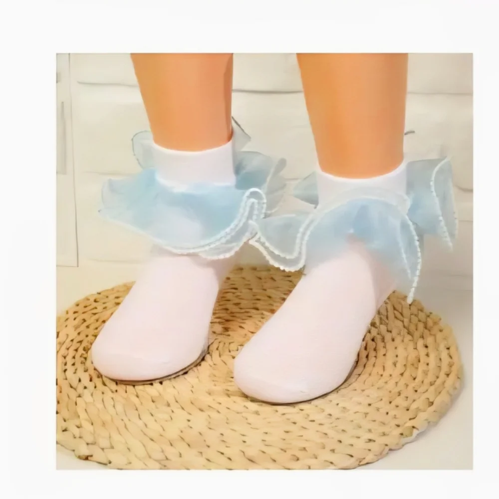 NEW ADORABLE GIRLS ANKLE CREW SOCKS SIZE XLARGE - 8-10 YEARS